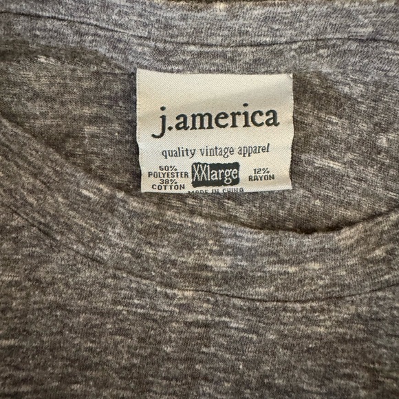 j. america EUC Villanova T-Shirt XXL Gray Light Blue - Picture 3 of 5